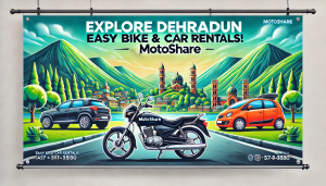Explore Dehradun with Ease: Top 10 Places to Visit Using Motoshare’s Bike and Car Rental Services