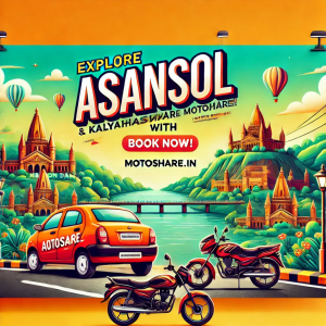 Explore Asansol with Ease: Motoshare’s Bike and Car Rental Services at Your Fingertips