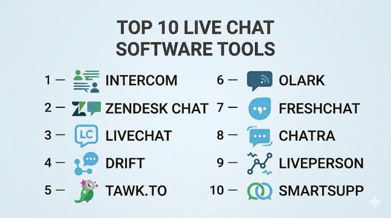 Top 10 Live Chat Software: Features, Pros, Cons & Comparison – My ...