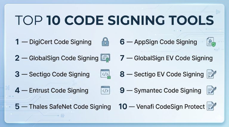 Top 10 Code Signing Tools: Features, Pros, Cons & Comparison – My ...
