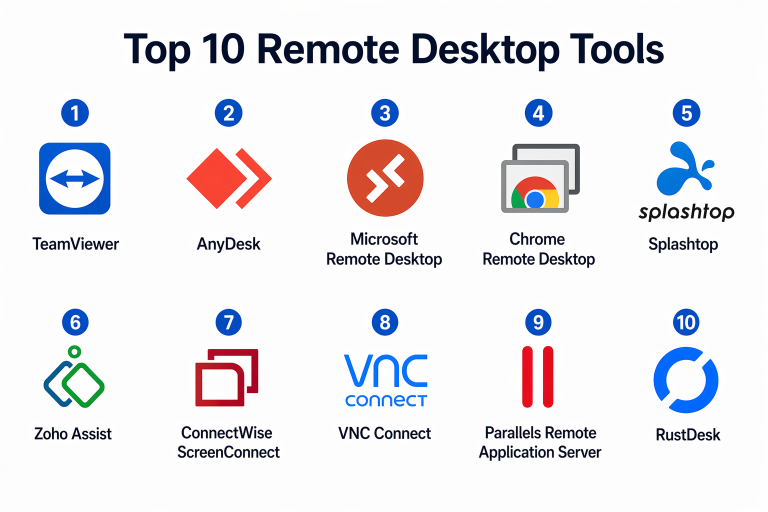 Top 10 Remote Desktop Tools: Features, Pros, Cons & Comparison – My ...