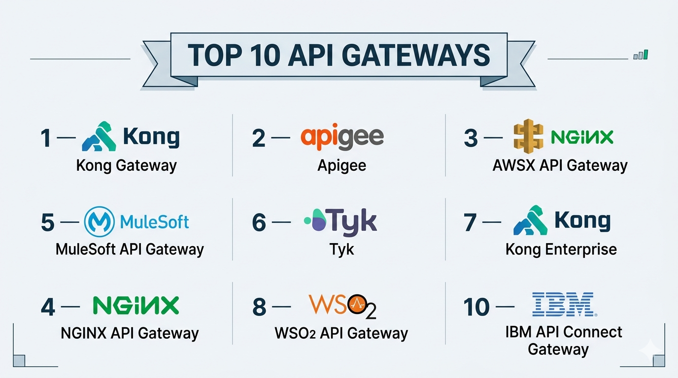 Top 10 API Gateways: Features, Pros, Cons & Comparison – My Hospital Now
