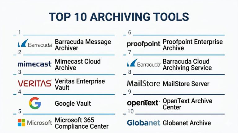 Top 10 Archiving Tools: Features, Pros, Cons & Comparison – My Hospital Now