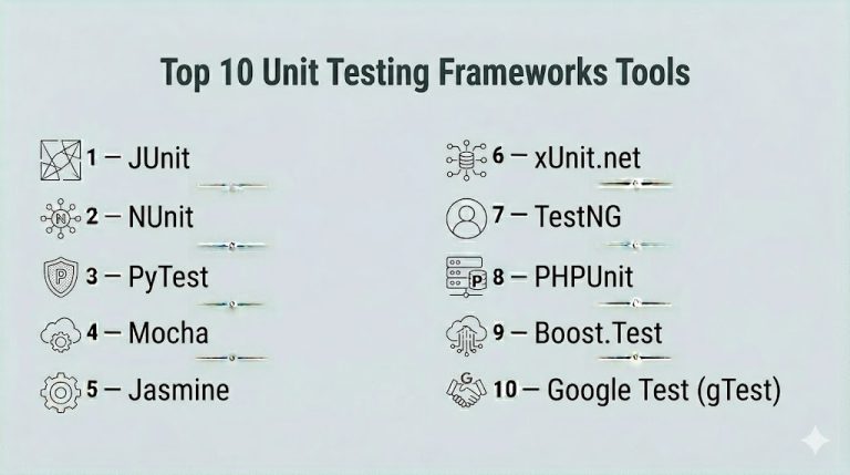 Top 10 Unit Testing Frameworks: Features, Pros, Cons & Comparison – My ...