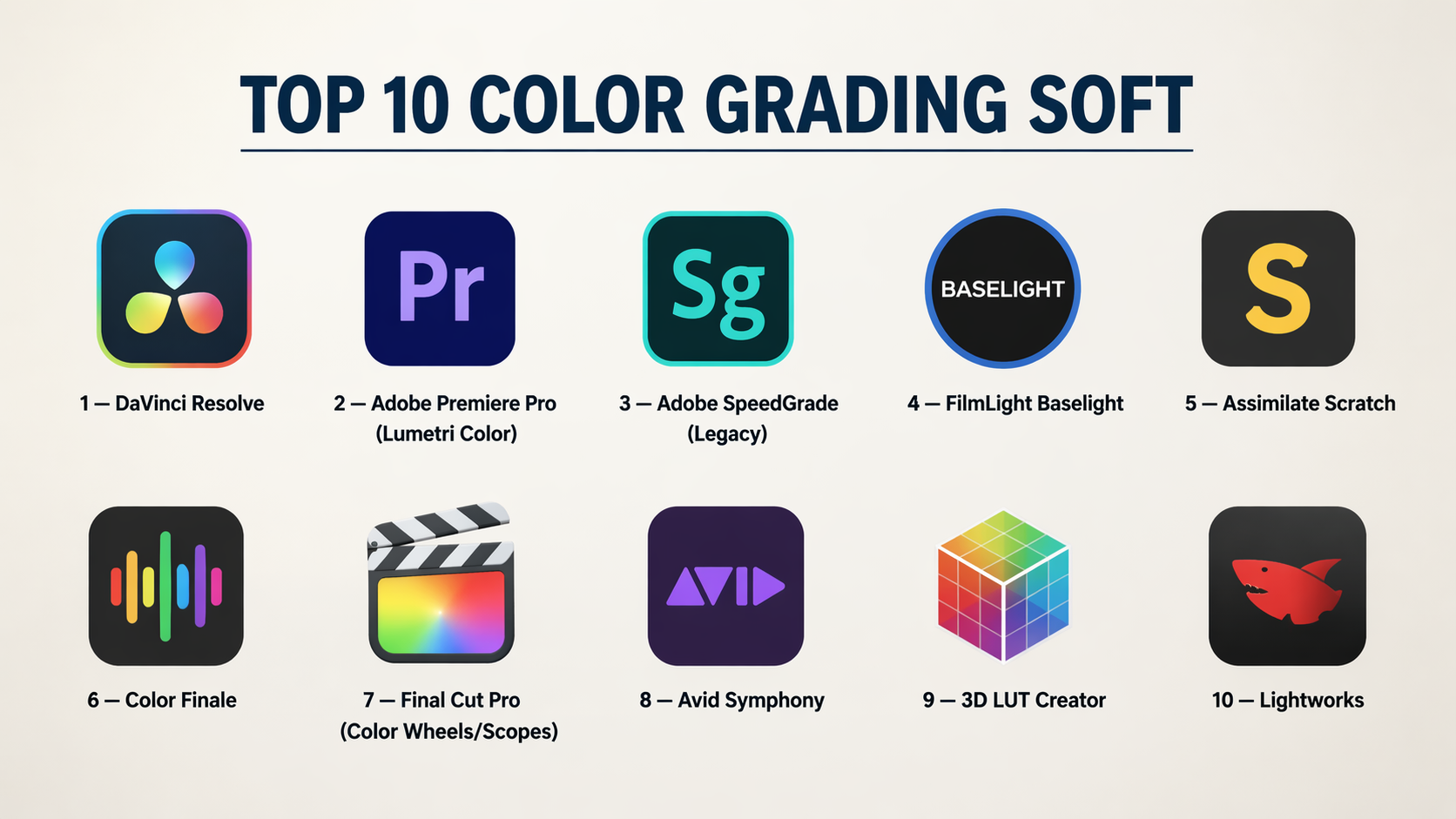 Top 10 Color Grading Software: Features, Pros, Cons & Comparison – My ...