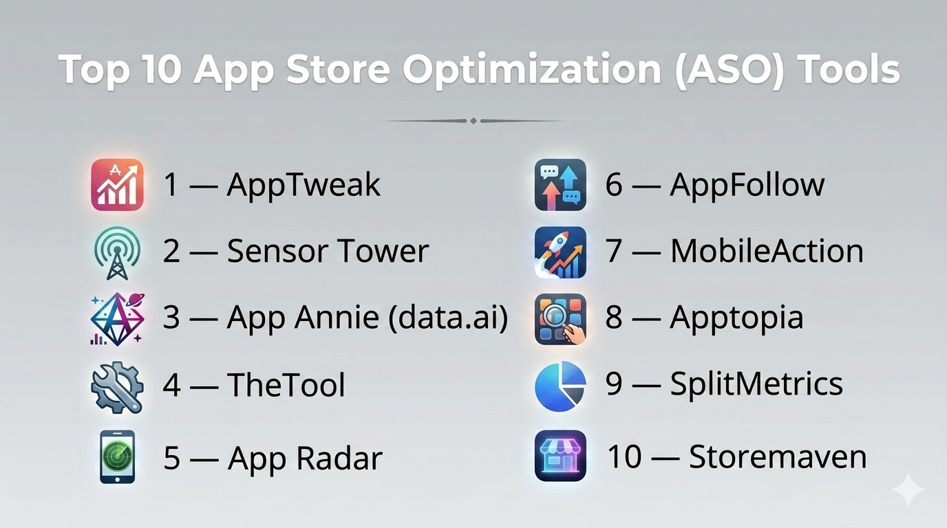 Top 10 App Store Optimization (ASO) Tools: Features, Pros, Cons ...