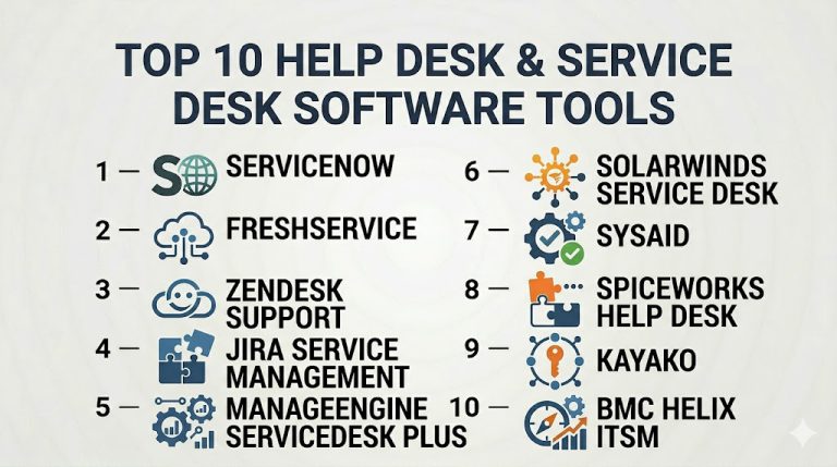 Top 10 Help Desk & Service Desk Software: Features, Pros, Cons ...