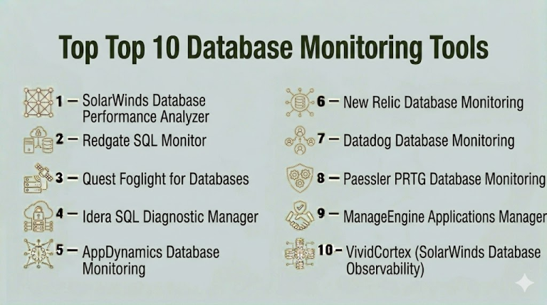 Top 10 Database Monitoring Tools: Features, Pros, Cons & Comparison ...