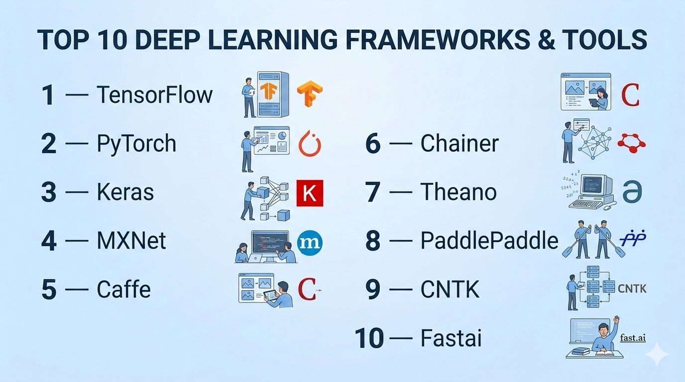 Top 10 Deep Learning Frameworks: Features, Pros, Cons & Comparison – My ...