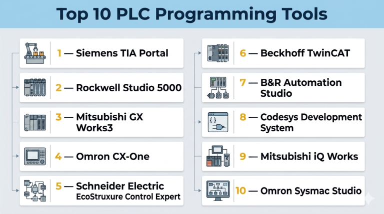 Top 10 PLC Programming Tools: Features, Pros, Cons & Comparison – My ...