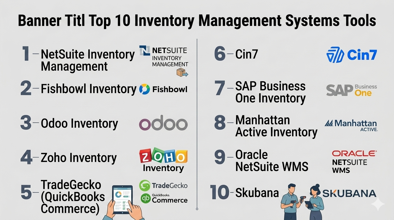 Top 10 Inventory Management Systems: Features, Pros, Cons & Comparison ...
