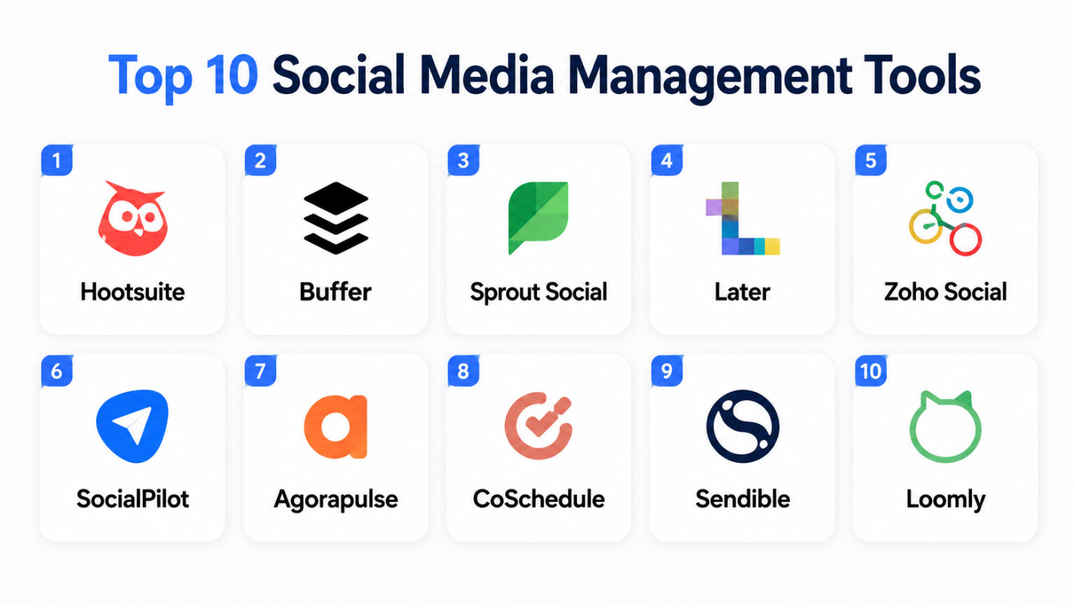 Top 10 Social Media Management Tools: Features, Pros, Cons &amp; Comparison – My Hospital Now