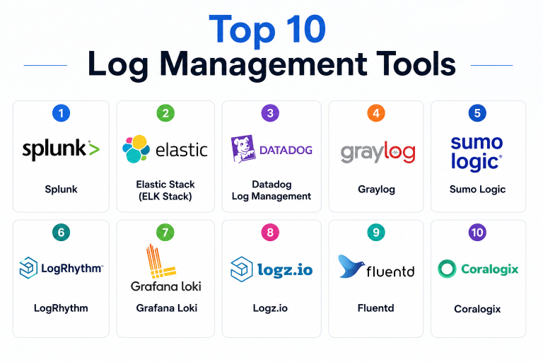 Log Tracking Tools Top 10 Log Management Tools: Features, Pros, Cons & Comparison โ My ...