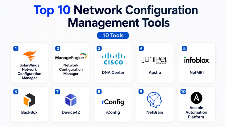 Top 10 Network Configuration Management Tools: Features, Pros, Cons ...