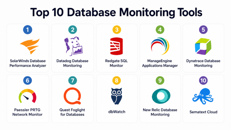 Top 10 Database Monitoring Tools: Features, Pros, Cons & Comparison ...