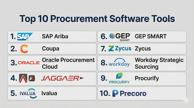 Top 10 Procurement Software: Features, Pros, Cons & Comparison – My ...