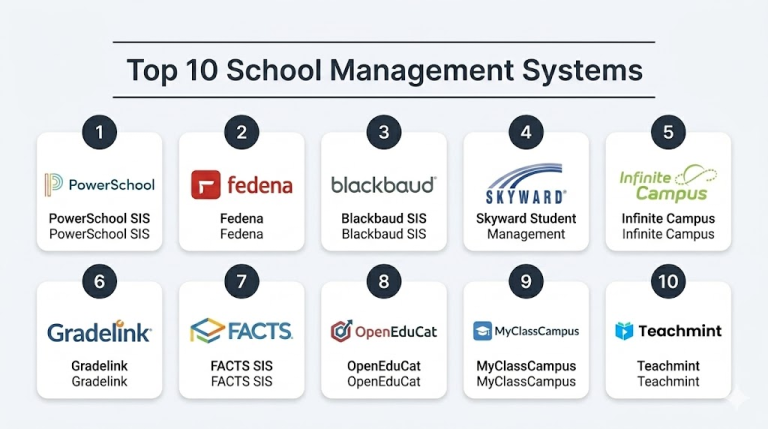 Top 10 School Management Systems: Features, Pros, Cons & Comparison ...