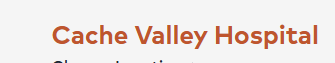 Cache Valley Hospital